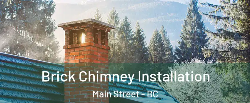 Brick Chimney Installation Main Street - BC