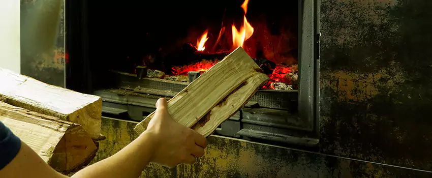 Wood Stove Heat Resistant Wall Repair in Penticton, British Columbia