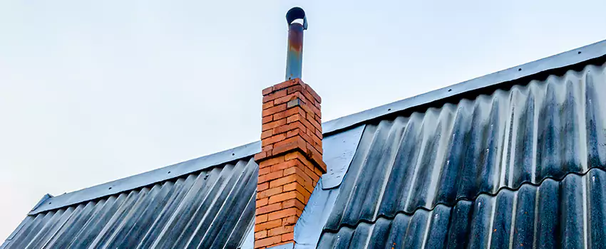 Aluminium Chimney Flashing Repair in Penticton, BC
