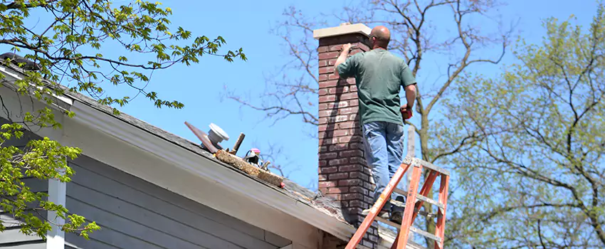 Chimney Crown Repair in Industrial Area, British Columbia