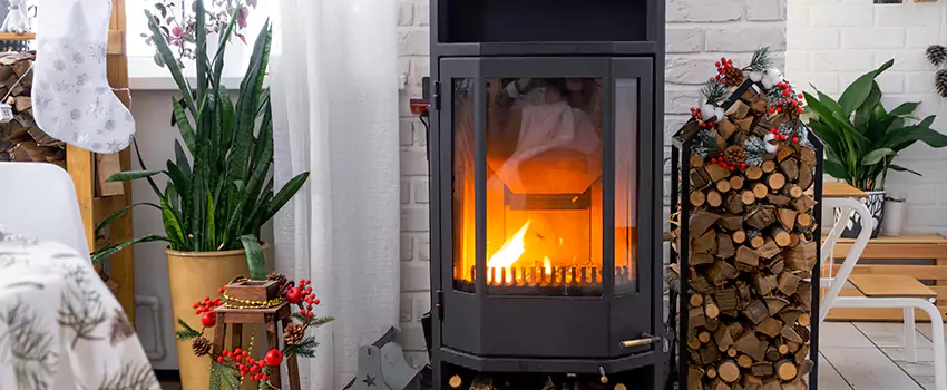 Thelin Hearth Products Direct Vent Gas Stove Fireplace Inspection in Penticton, BC